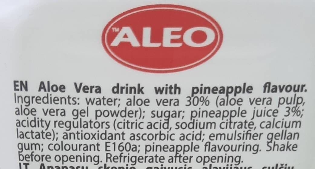 Open Food Facts Aloe Vera packshot