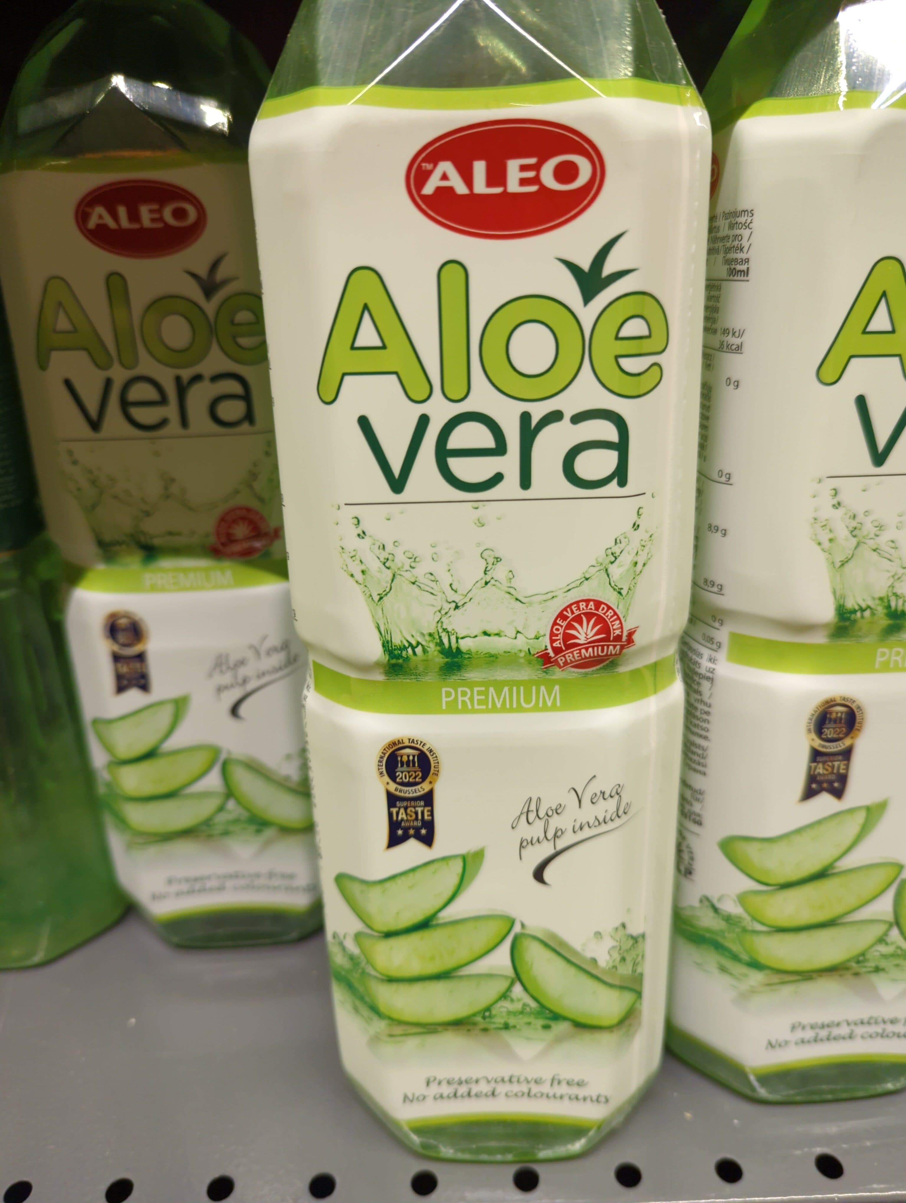 ALEO Aloe Vera drink “ALEO Premium” packshot