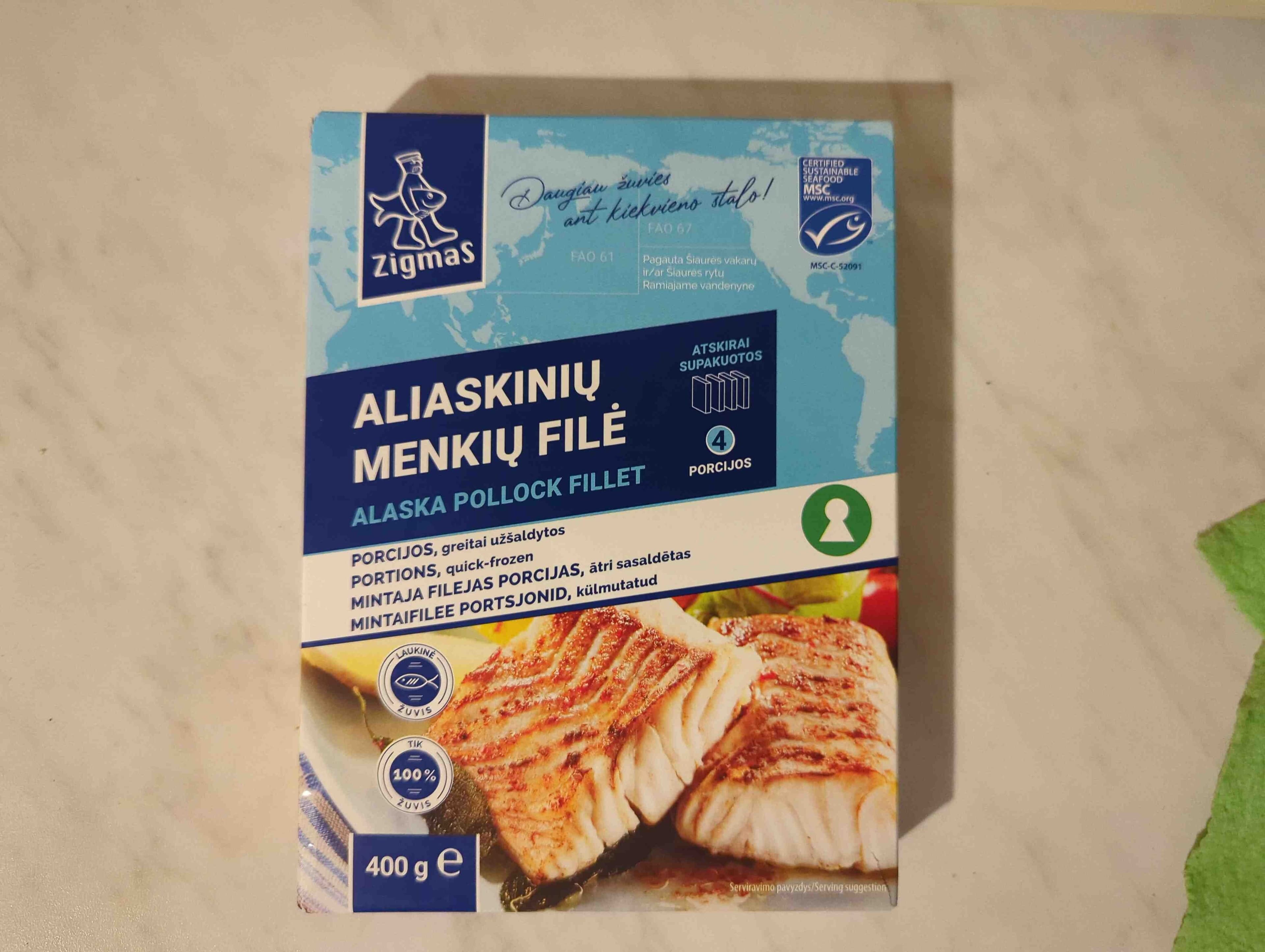 Zigmas Aliaskinių menkių file packshot