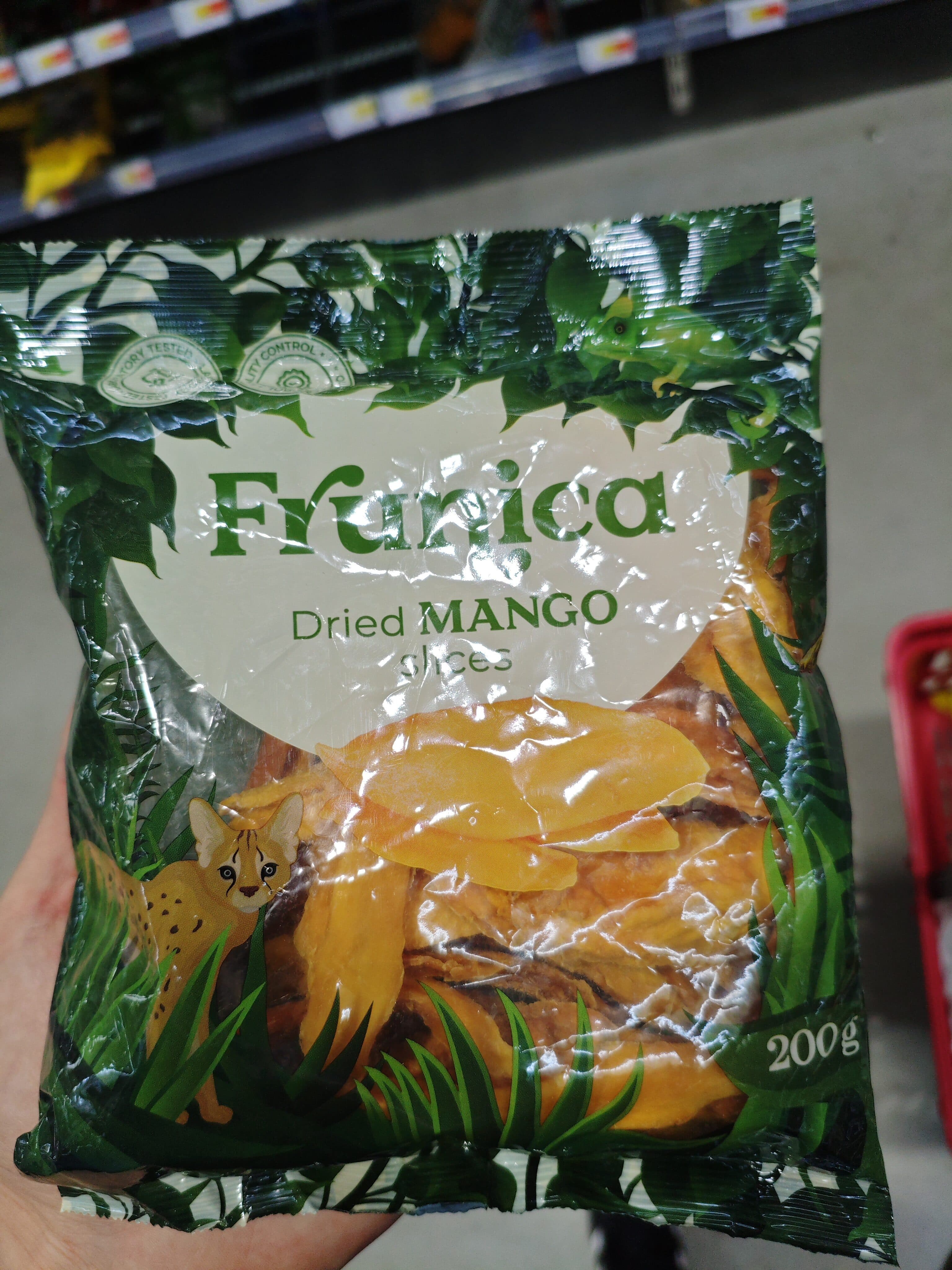 Frunica Dried mango slices packshot