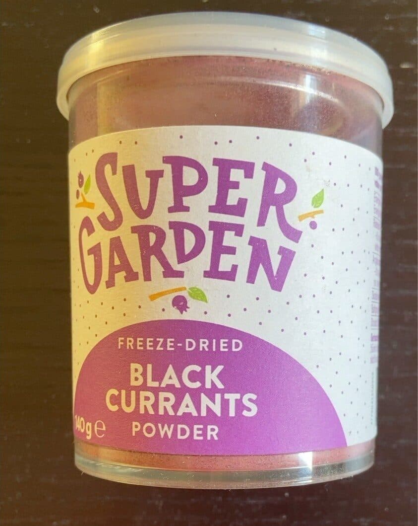 Black currant powder packshot