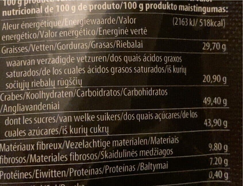 Open Food Facts Glace liofilise packshot