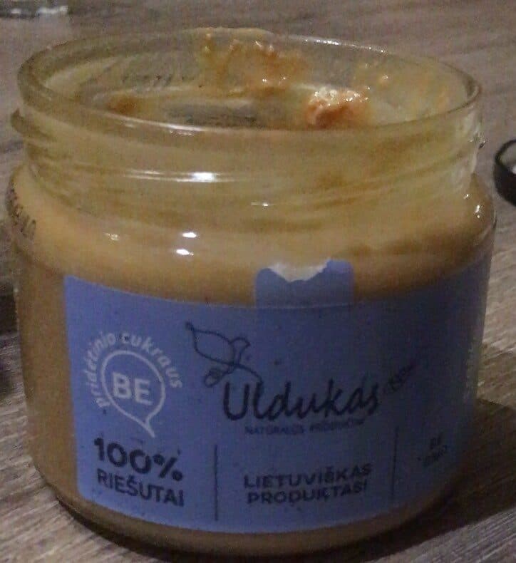 Uldukas Traškus žemės riešutų kremas packshot