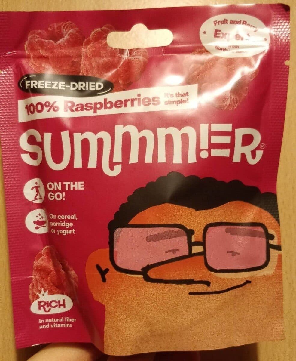 Freeze- driedraspberries packshot