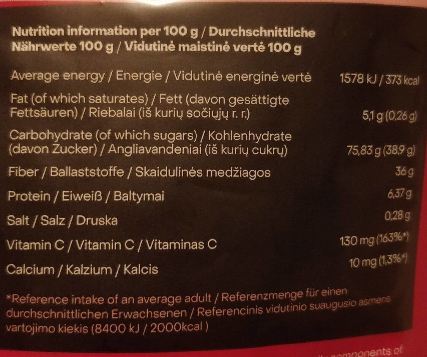 Open Food Facts Freeze- driedraspberries packshot