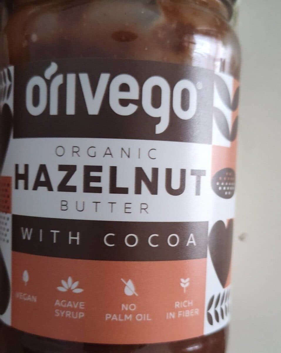 Organic hazelnut butter with cocoa packshot