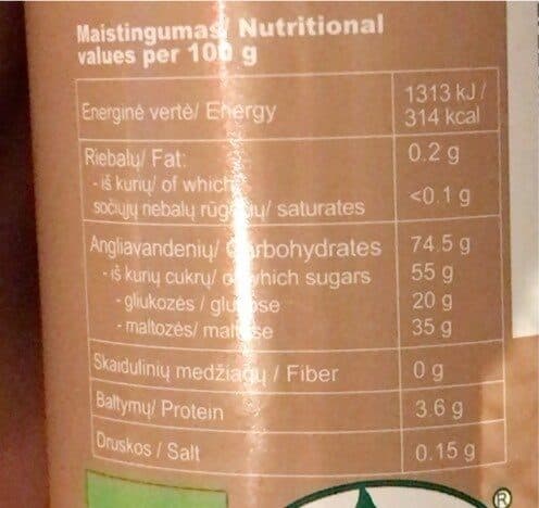 Open Food Facts Spel organic syrup packshot