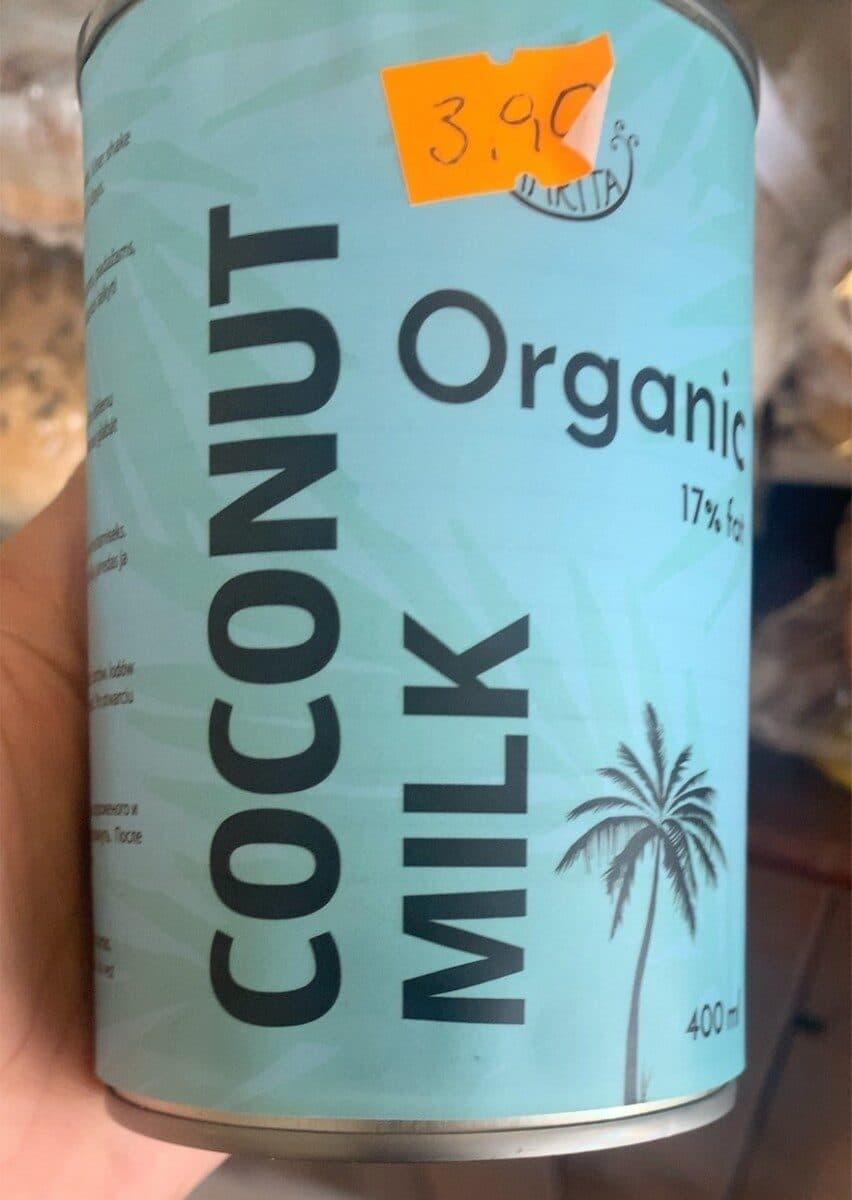 Coconut milk packshot
