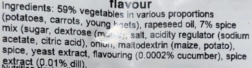 Chazz Vegetable chips packshot