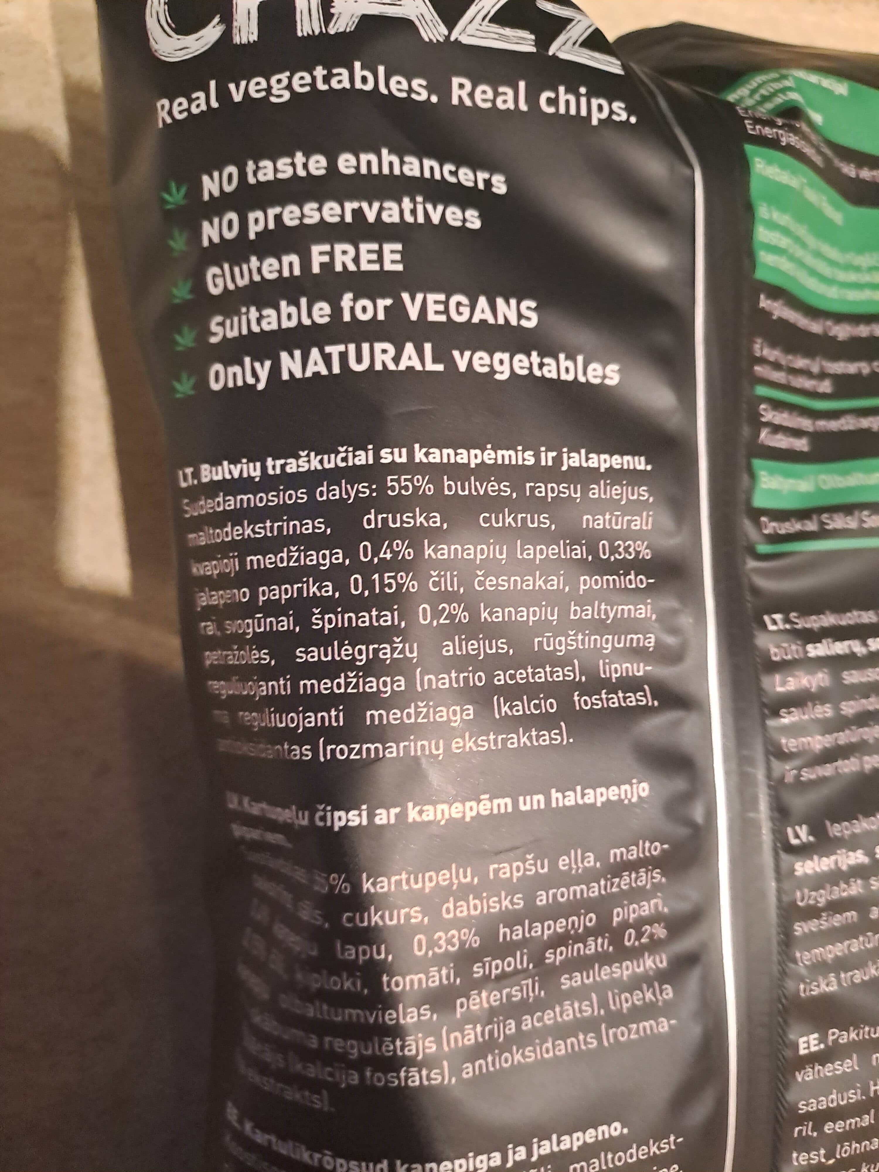 Chazz Cannabis Chips packshot