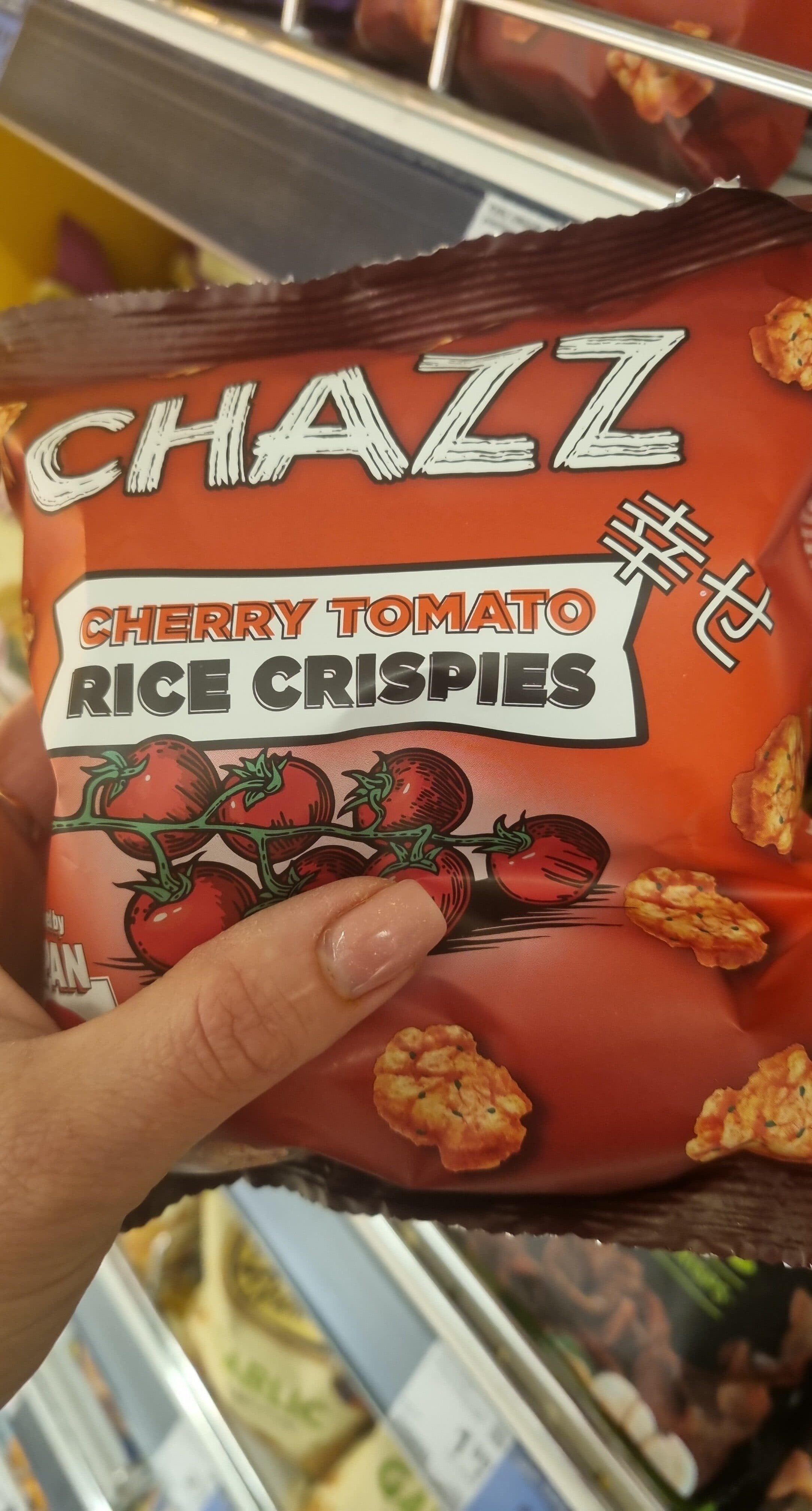 Chazz Cherry Tomato Rice Crispies packshot