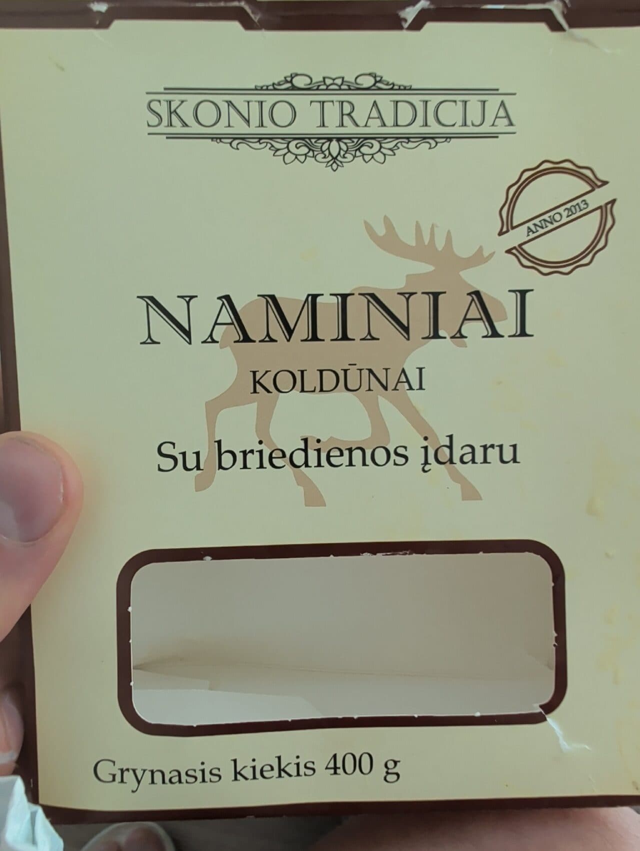 Skonio tradicija Naminiai Koldūnai Su briediena packshot