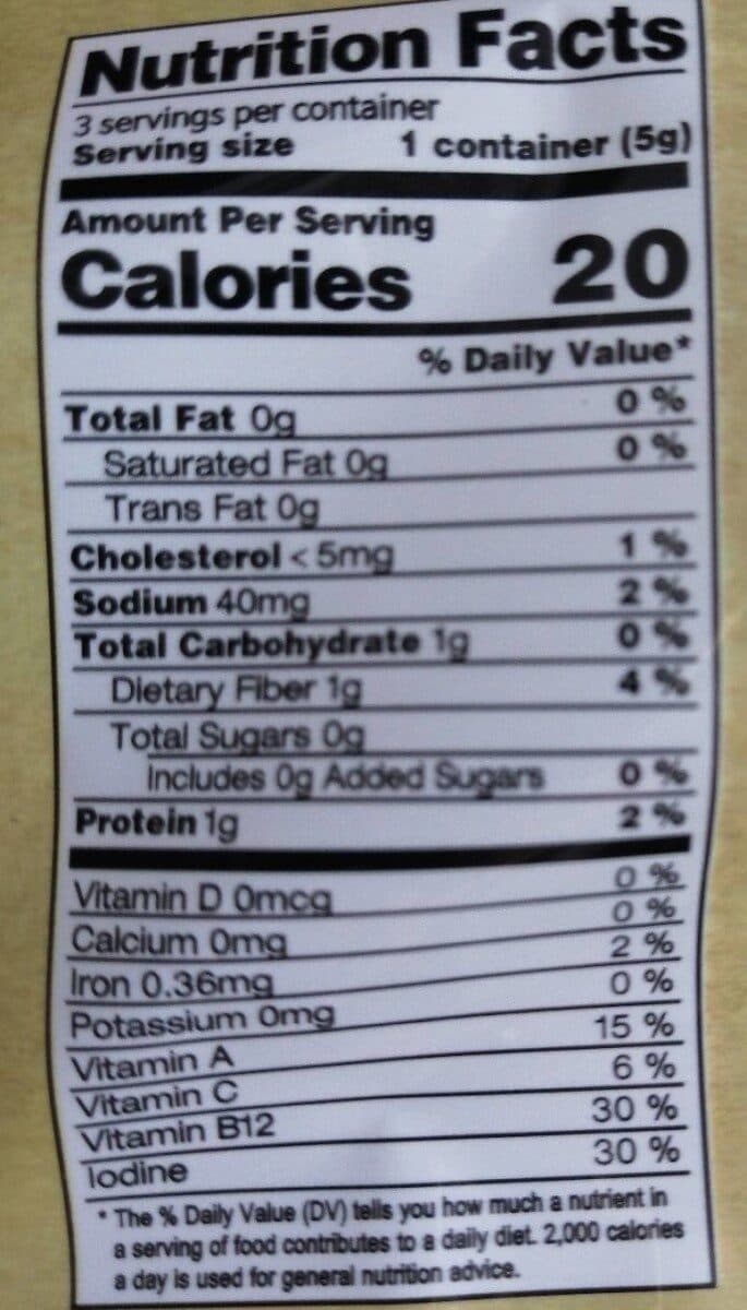 Open Food Facts Algues au sel packshot