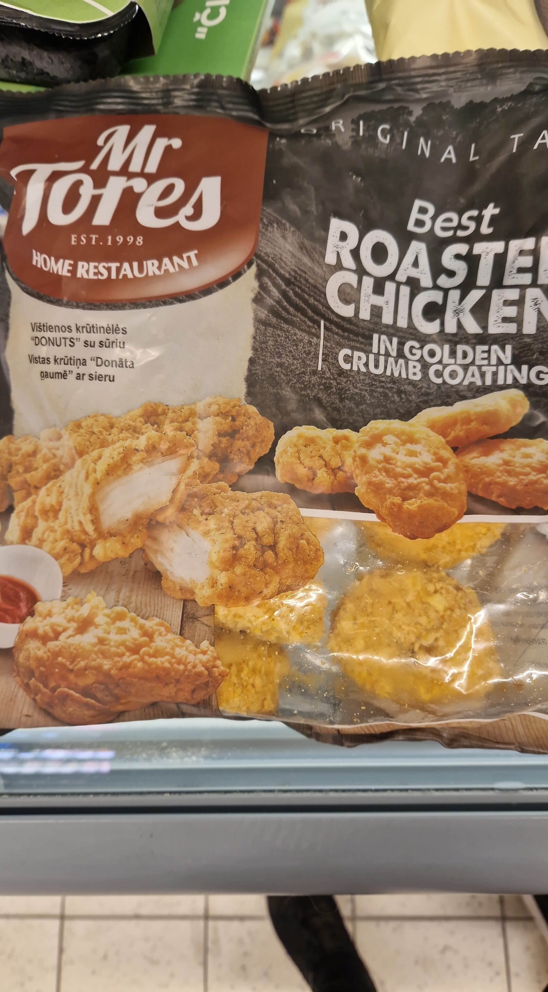 Mr Torea Vištienos krutinele donuts šaldyta packshot