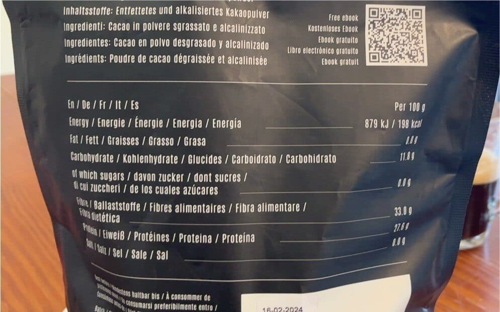 Open Food Facts Cacao amaro in polvere packshot