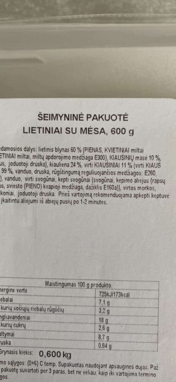 Iki LIETINIAI SU MĖSA packshot