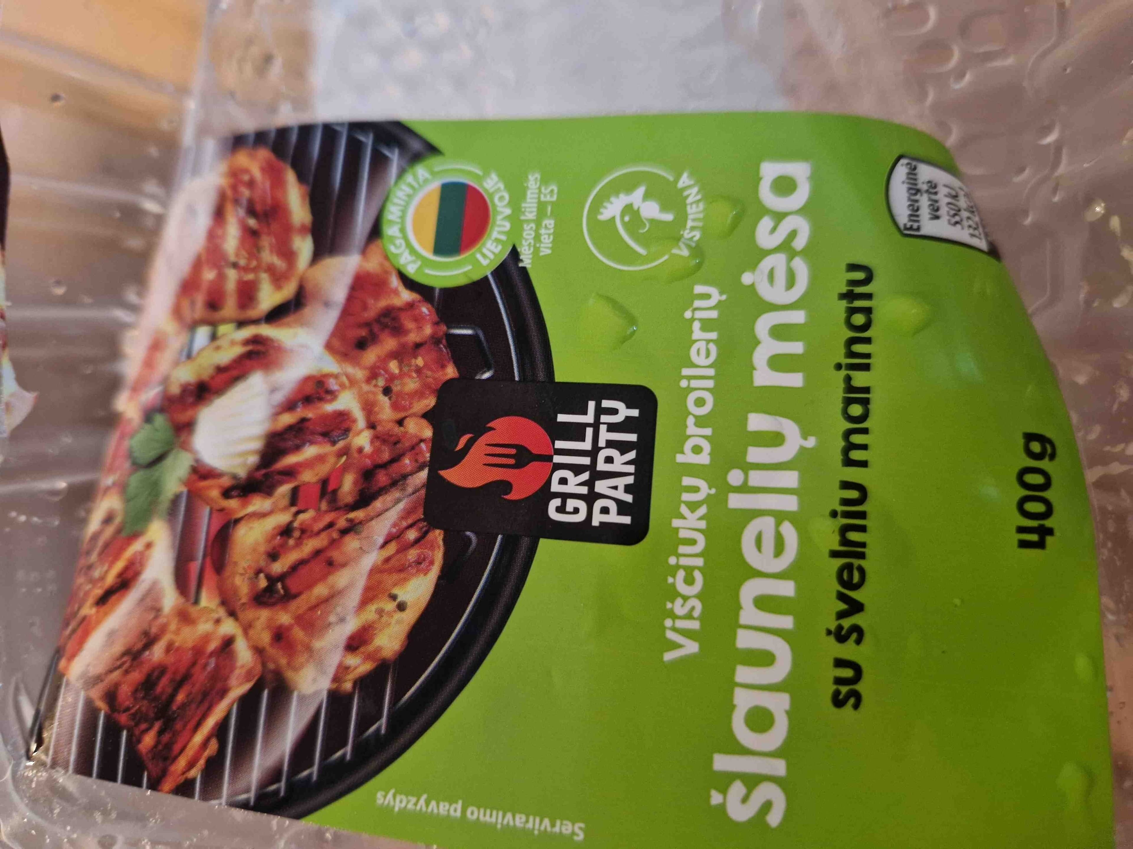 Grill Party Viščiukų broilerių šlaunelių mėsa su švelniu marinatu packshot