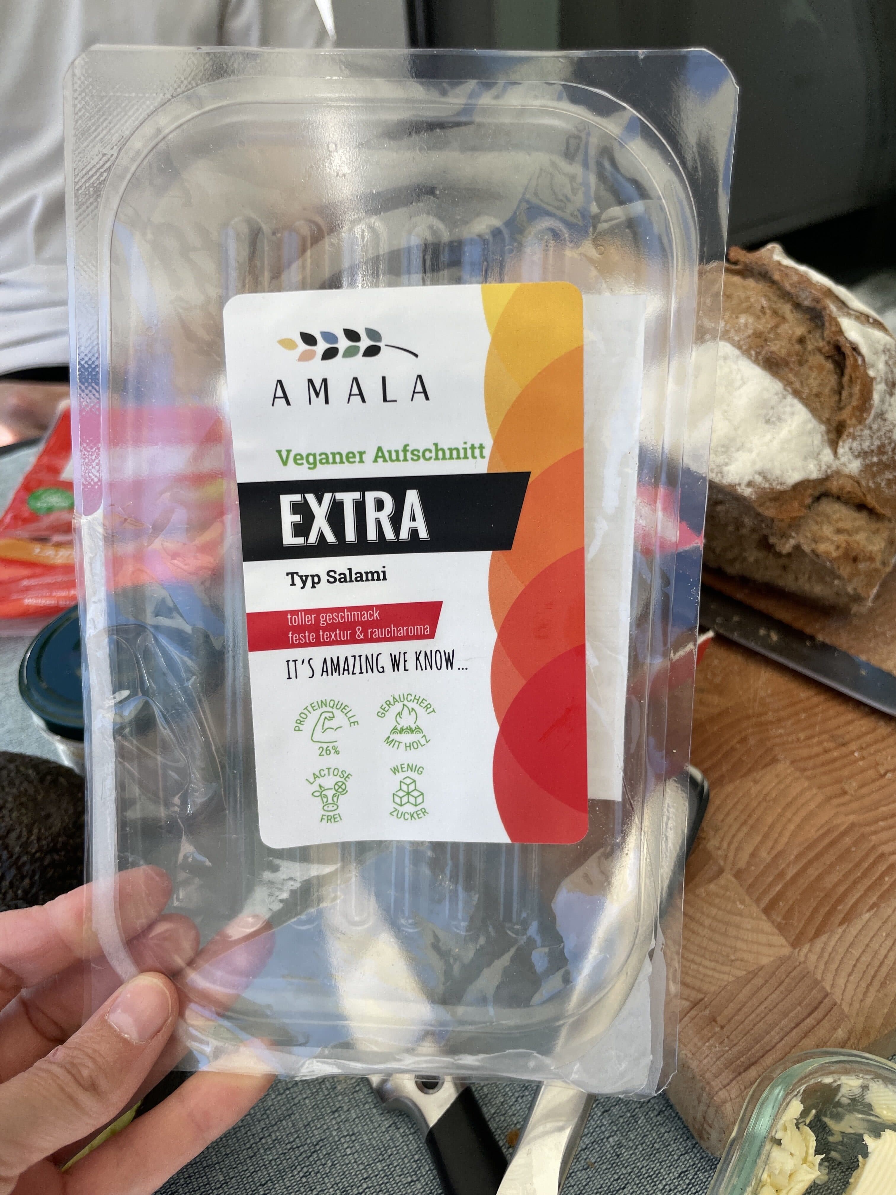 Amala Veganer aufschnitt Typ Salami packshot