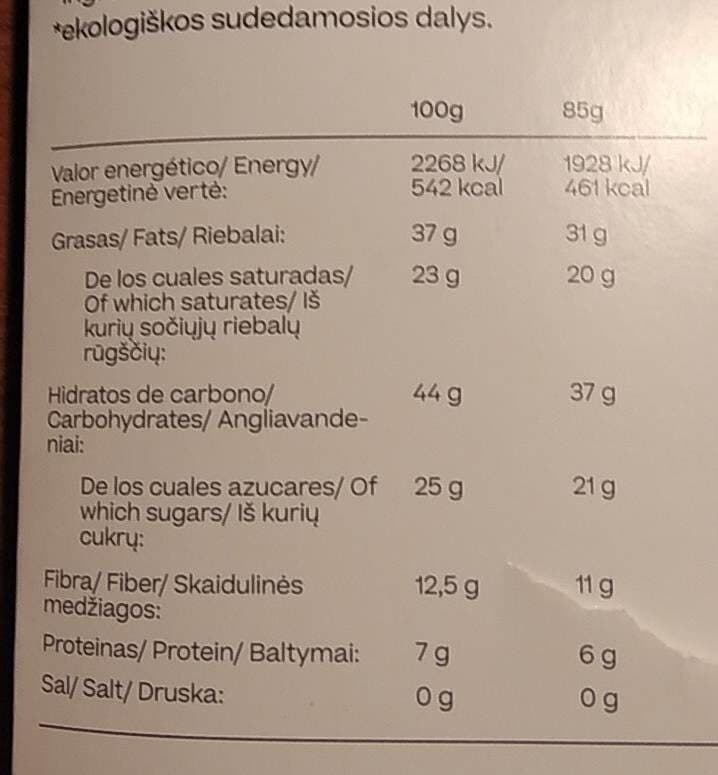 Open Food Facts Chocolate packshot