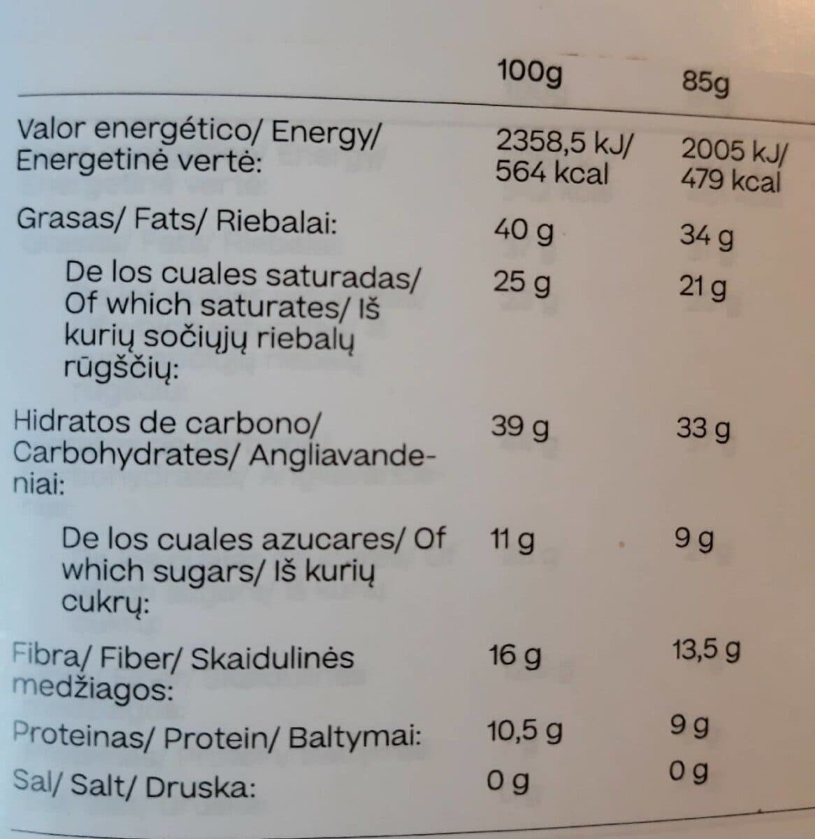 Open Food Facts Chocolada 85 packshot