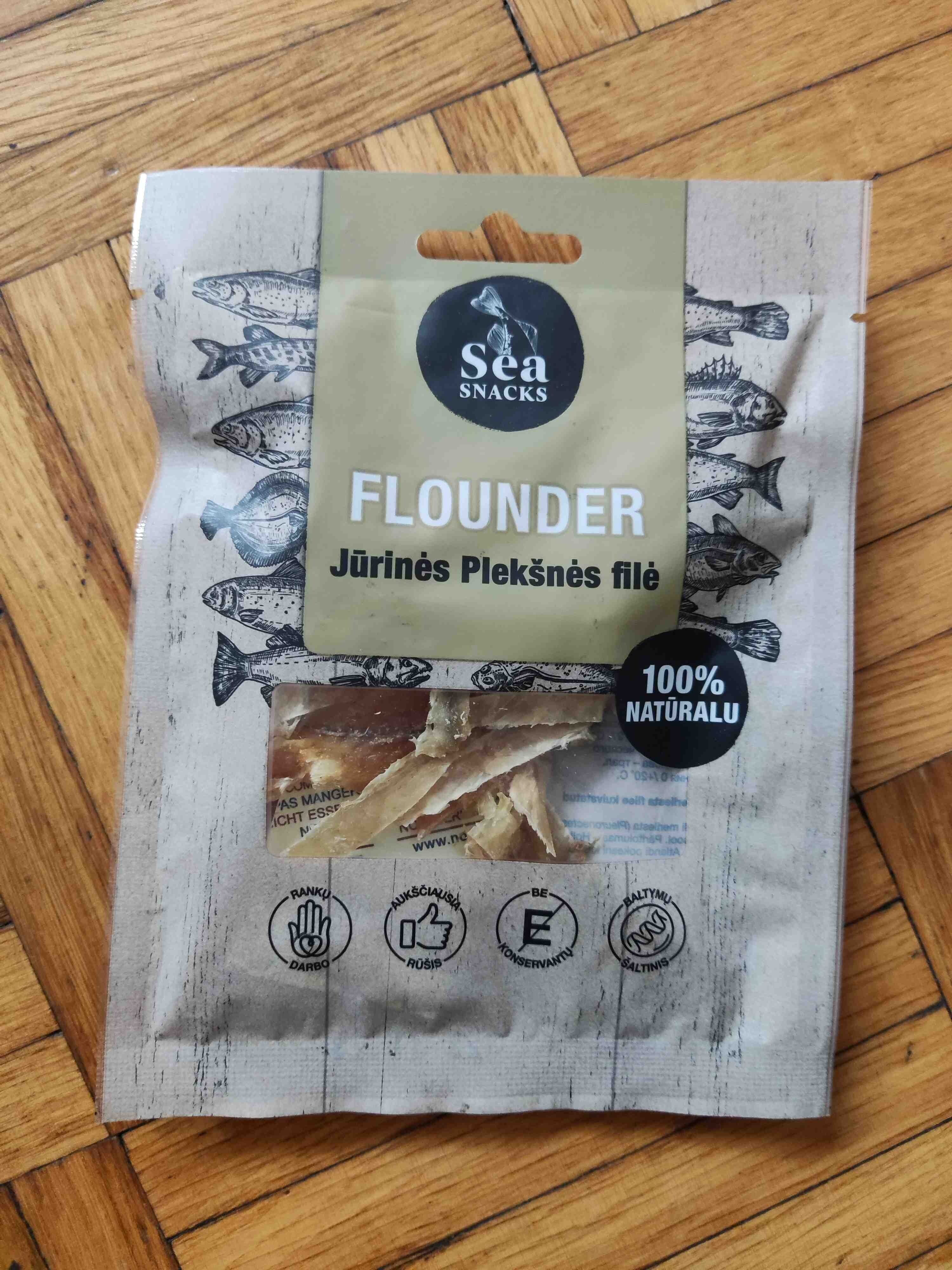 SEA Snacks Flounder packshot