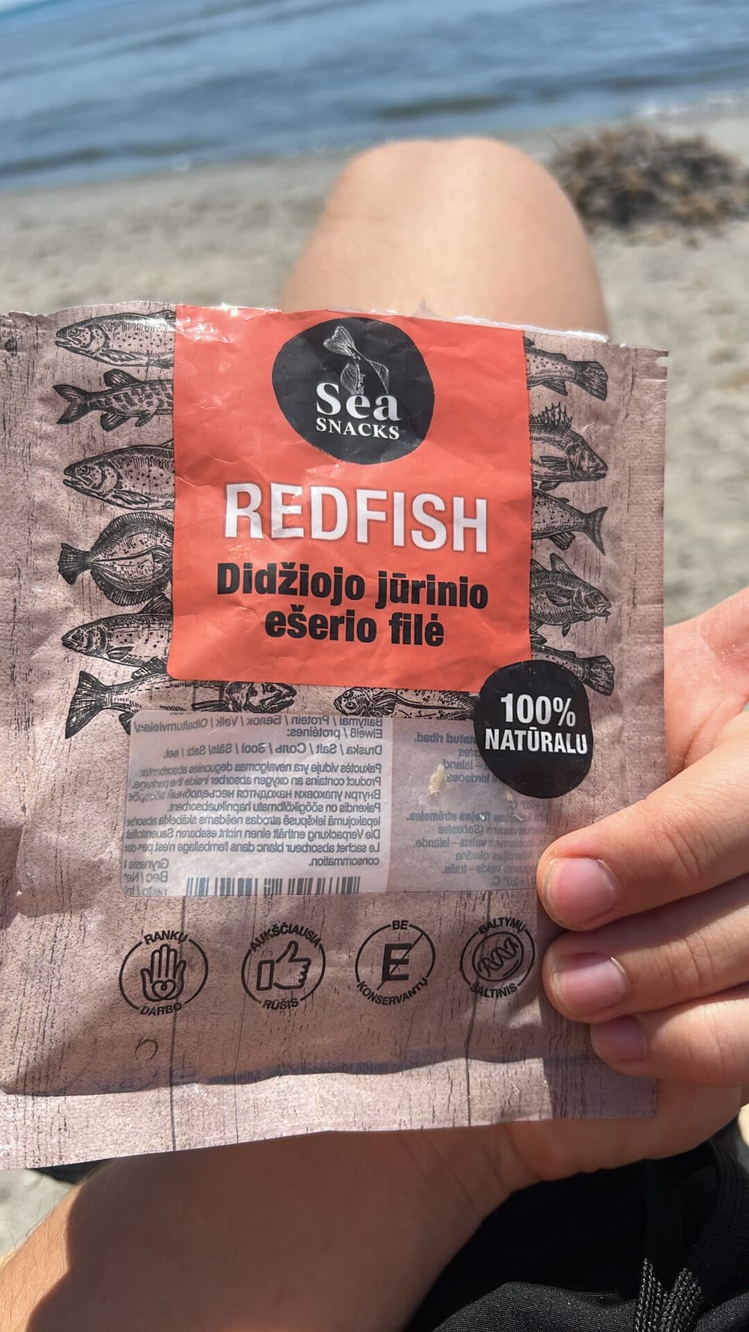 Sea Snacks Redfish packshot