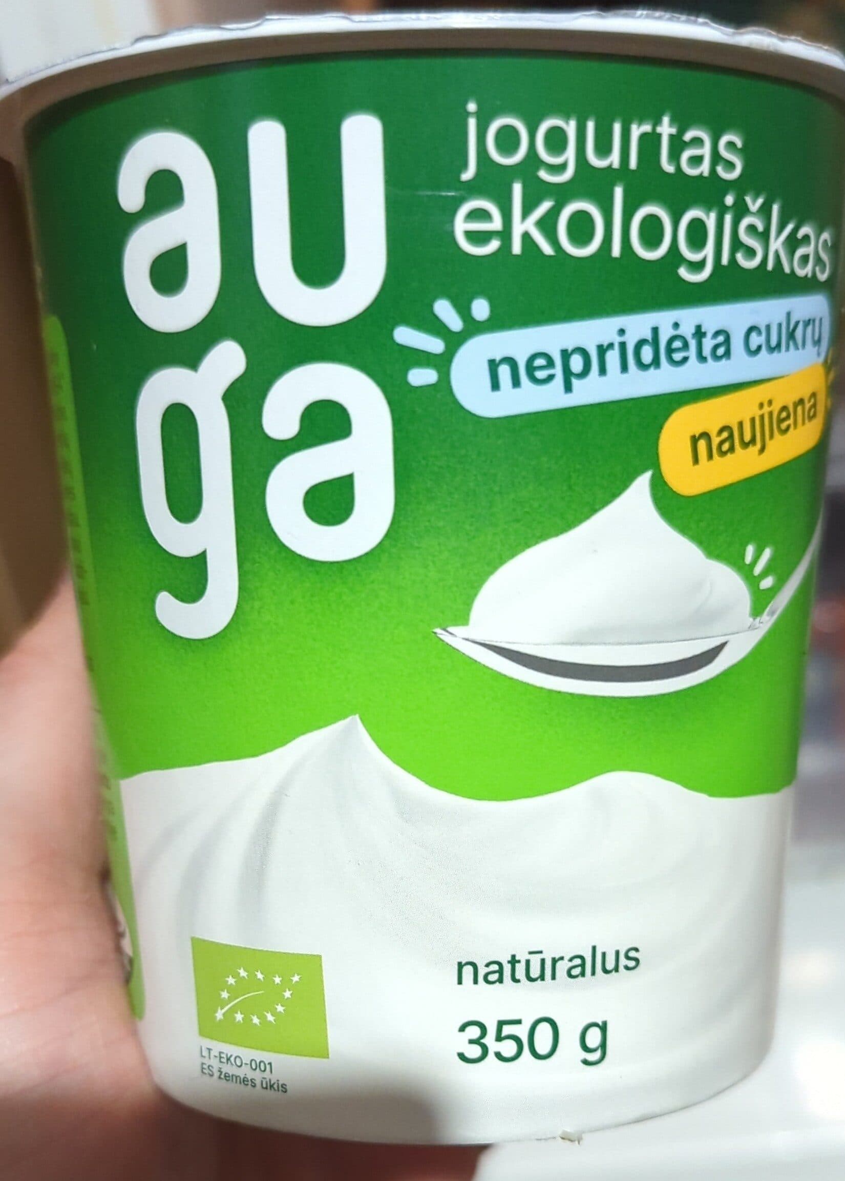 Auga Natūralus Jogurtas packshot