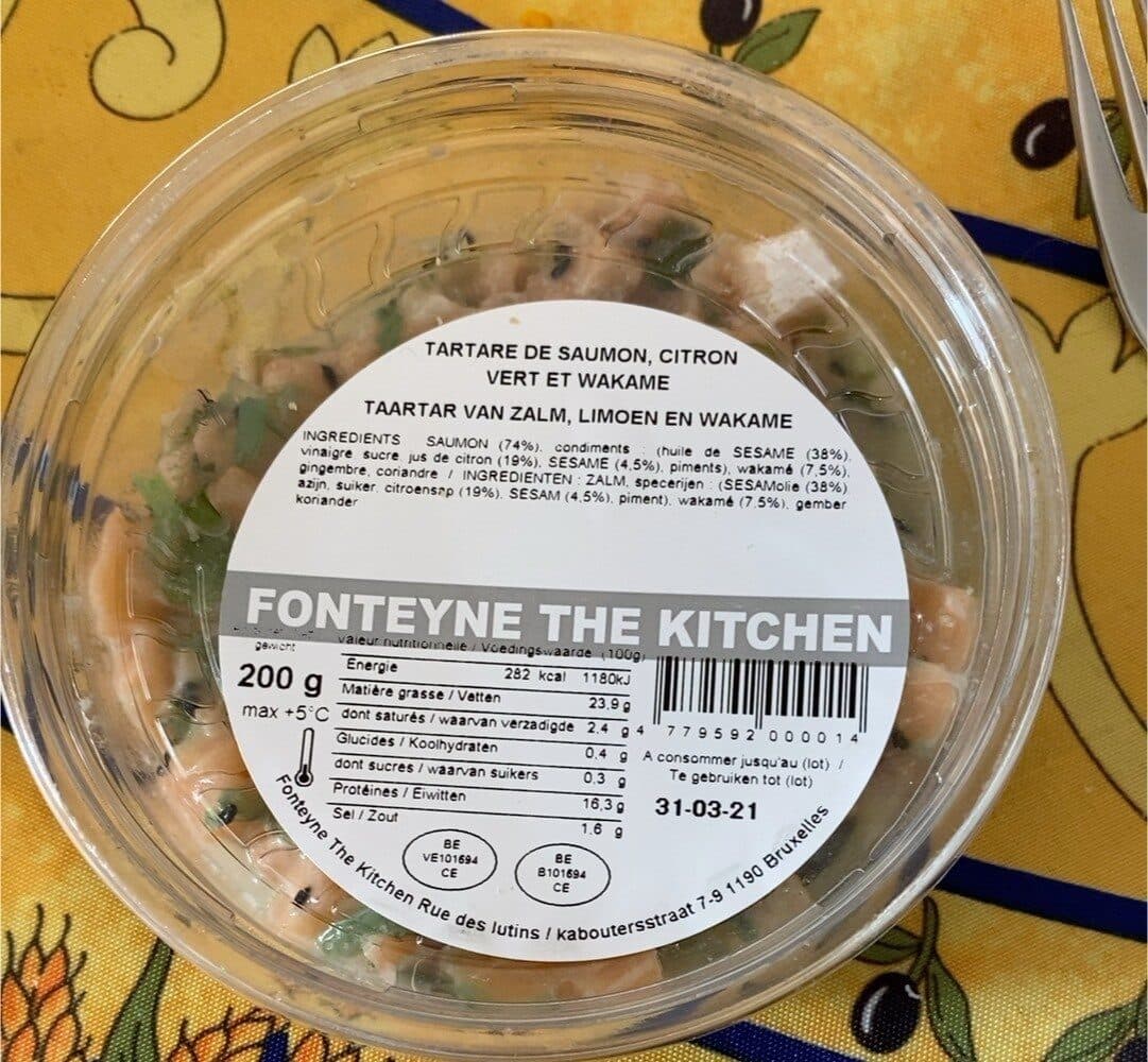 Tartare de saumon packshot