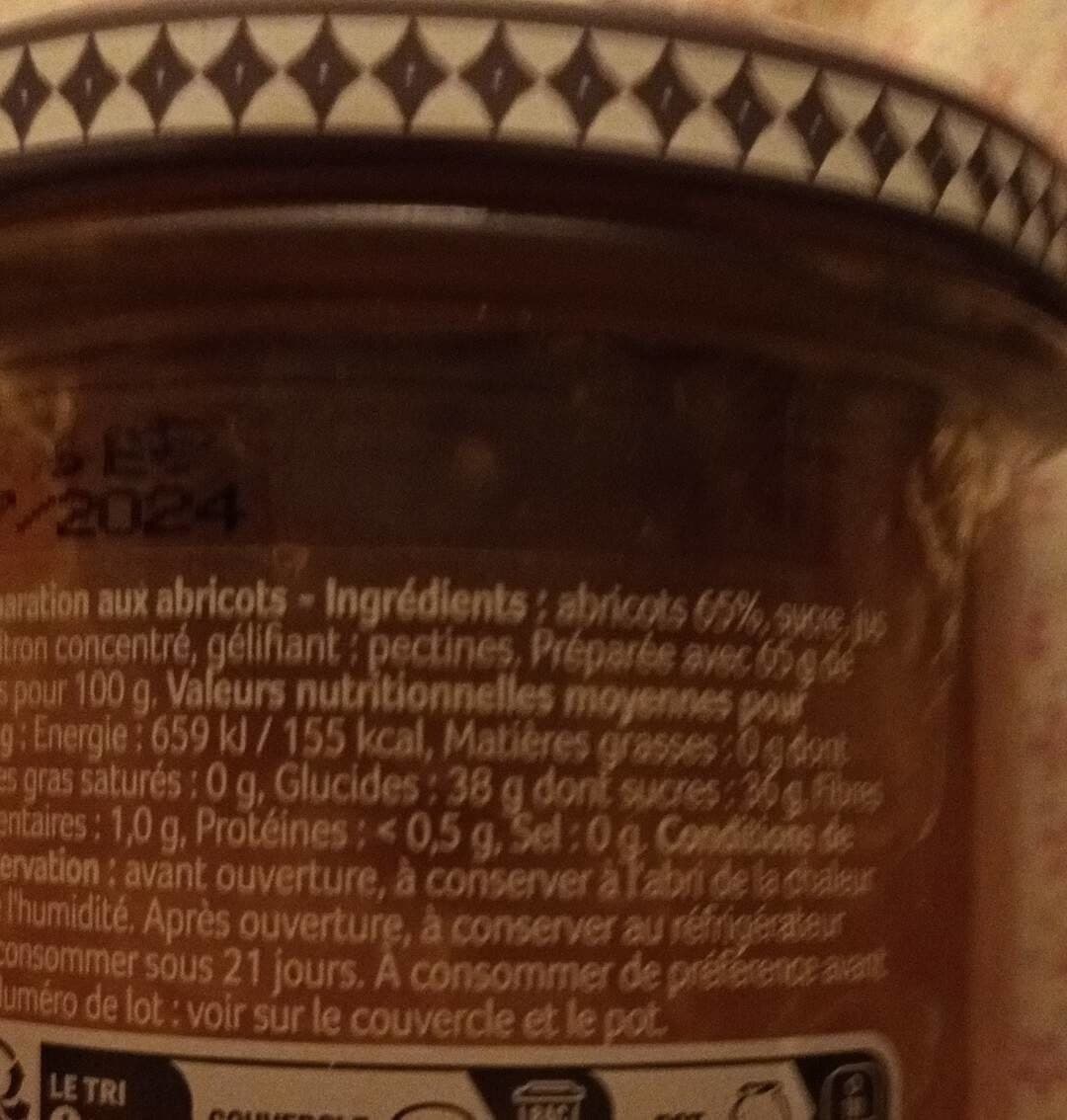 Open Food Facts Confiture d abricot Tamara packshot