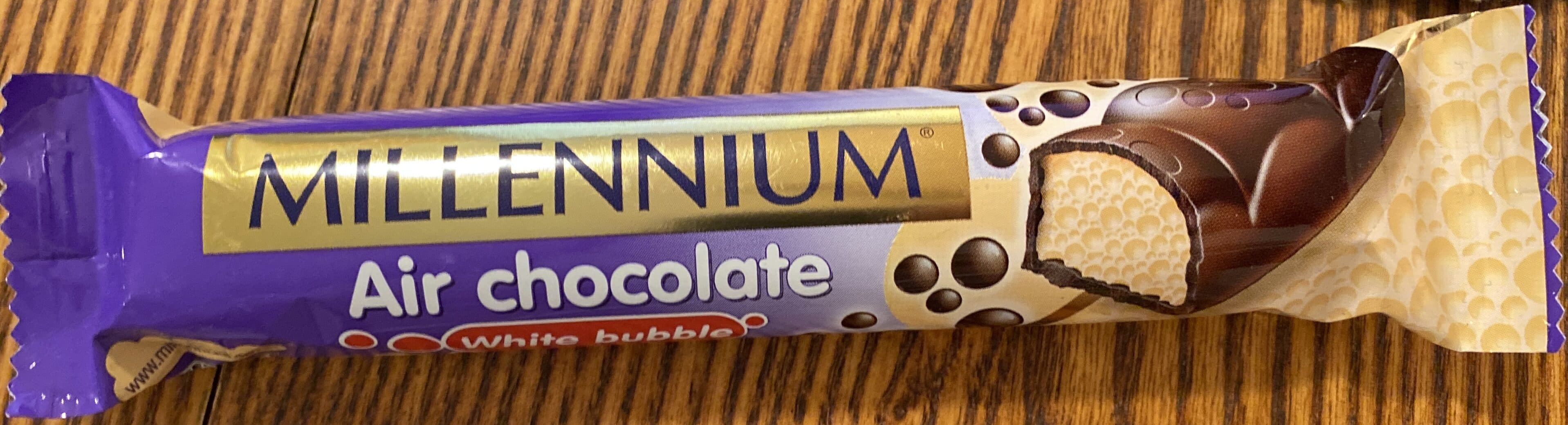 Millennium Air chocolate White bubble packshot