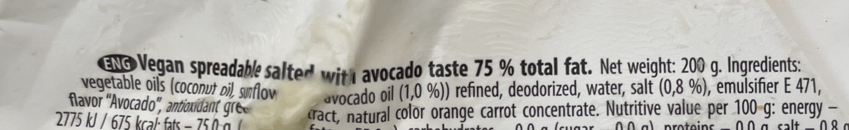 Naturale Vegan máslo s avokádem packshot