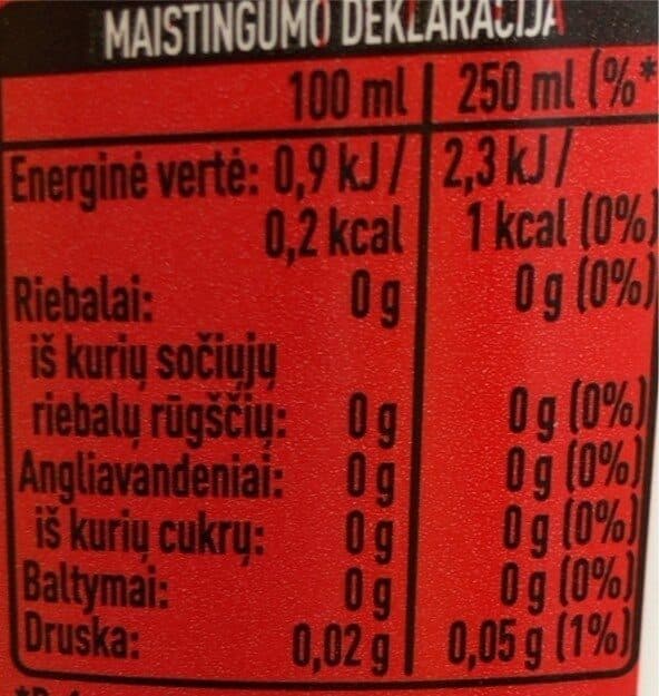 Coca-Cola Cola zero packshot