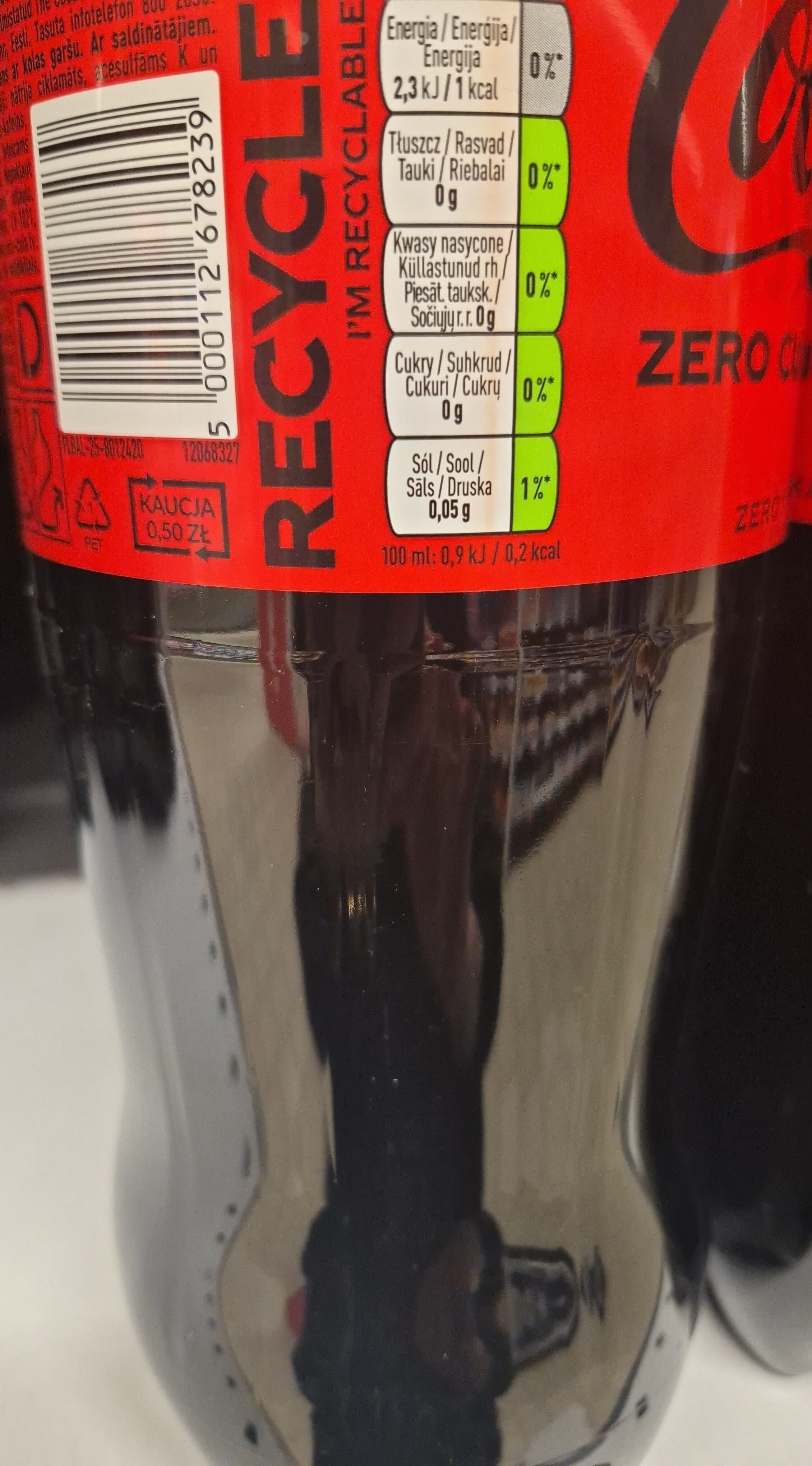 Coca Cola ZERO packshot