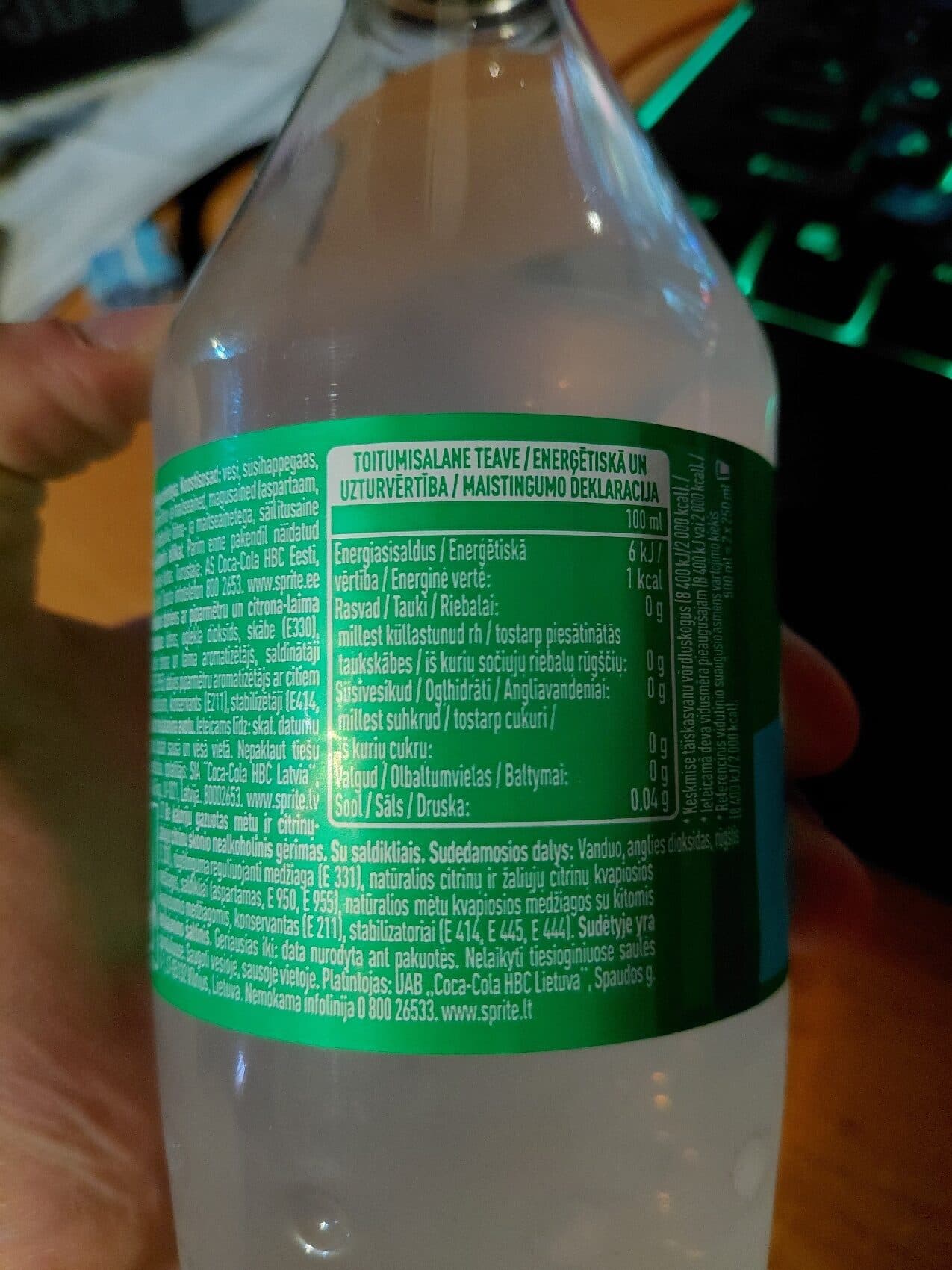 Sprite Sprite Zero Sugar Mint packshot
