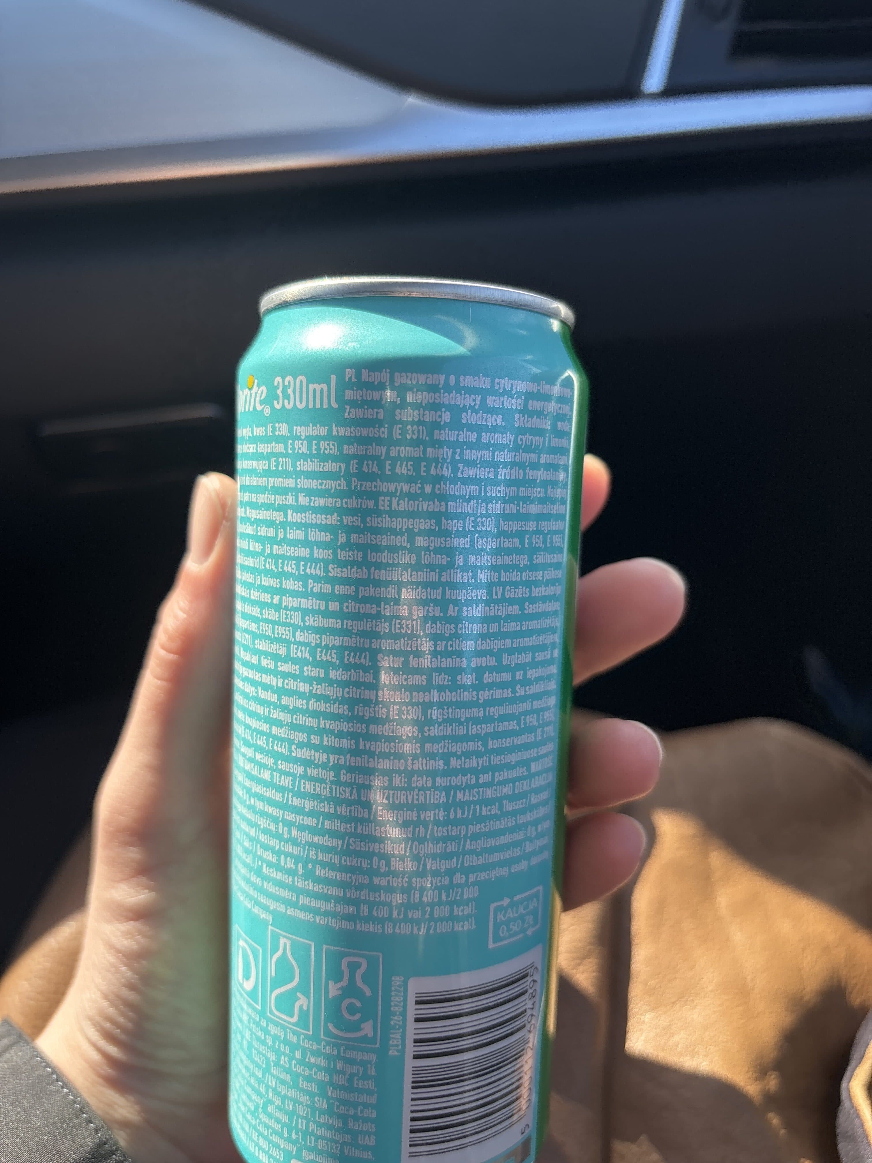 Sprite Sprite Zero Sugar Mint packshot
