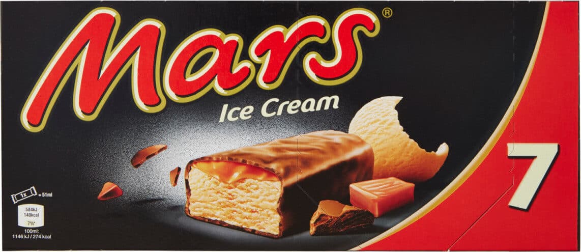 Mars Mars glacé packshot