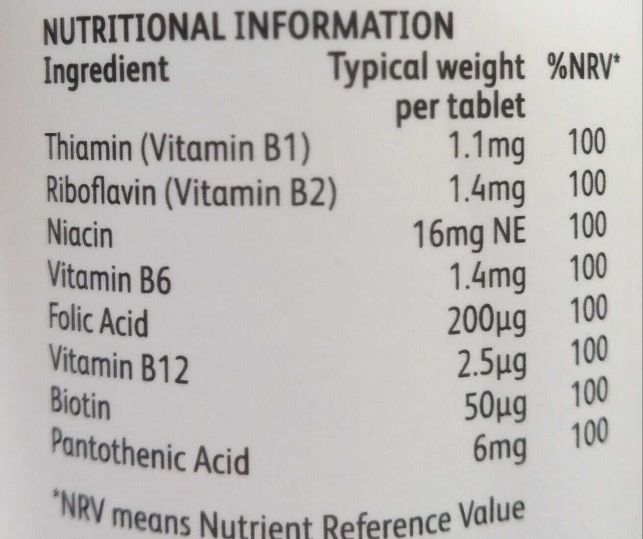 VITAMINSTORE Vitamin B Complex packshot