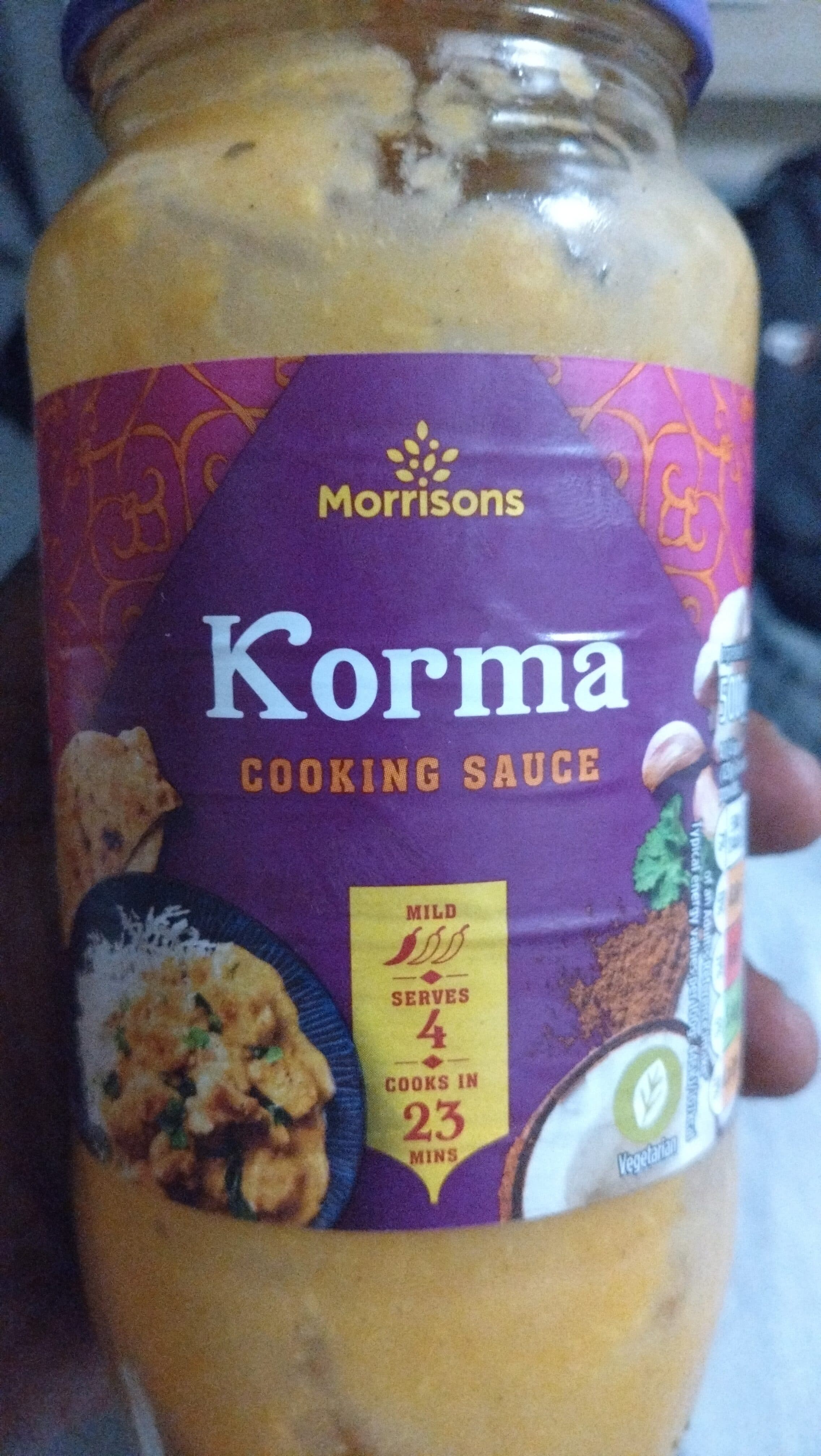 Morrisons Korma cooking sauce packshot