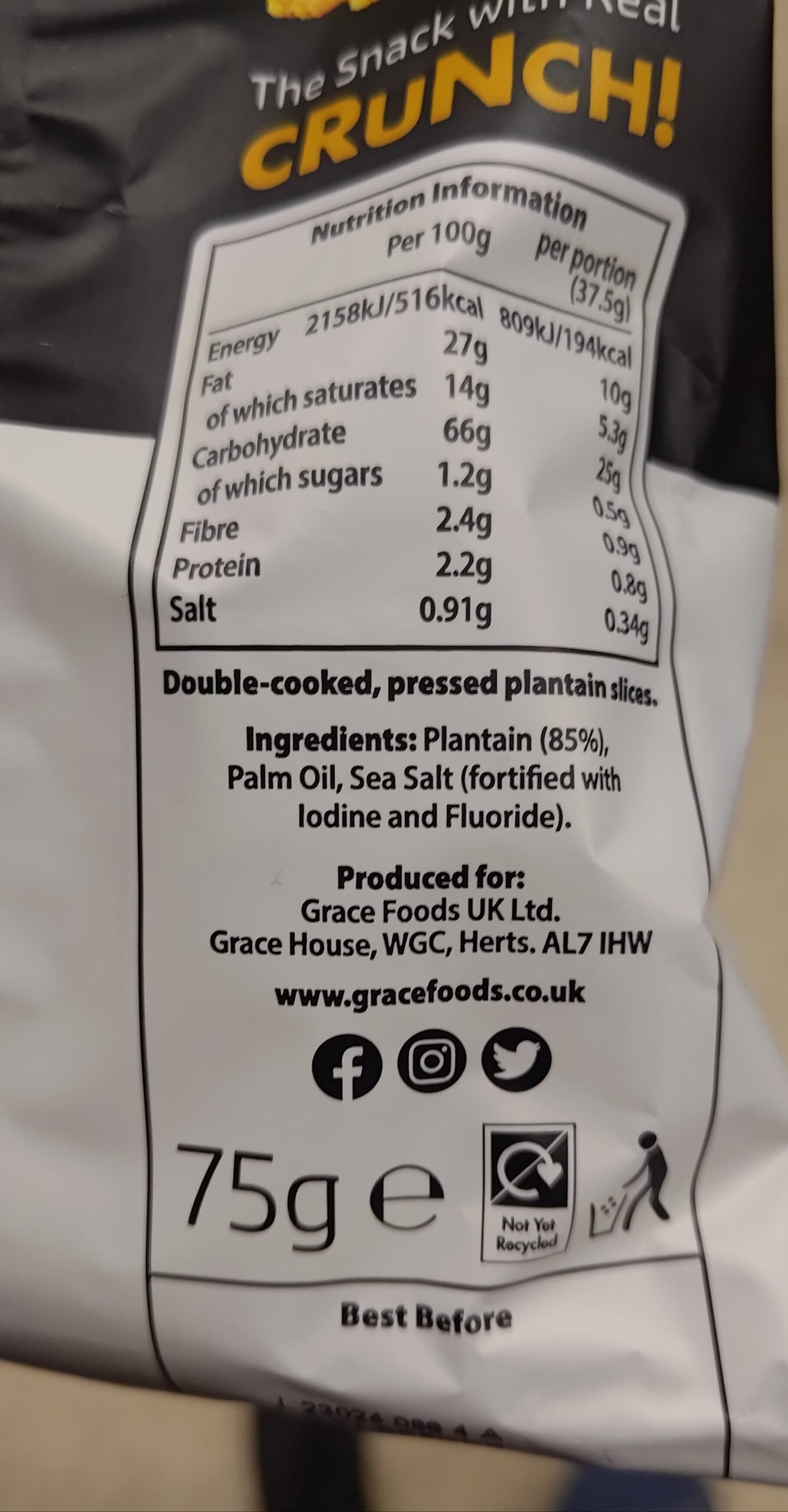 Grace Exotic Chips Tostones packshot