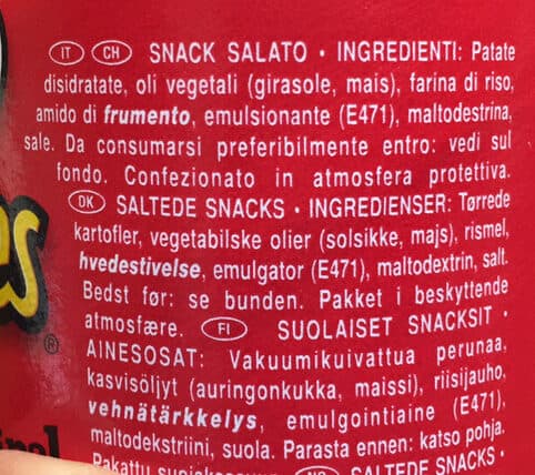 Pringles Original packshot