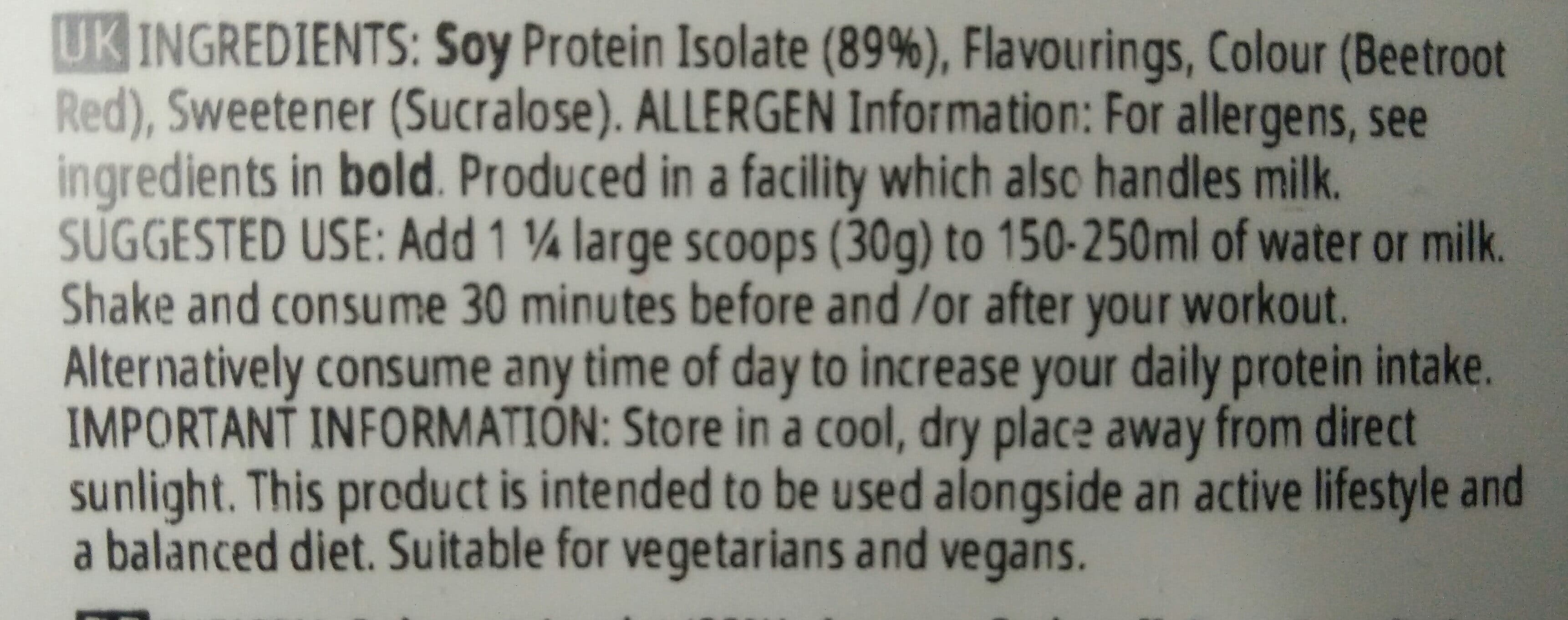 My Vegan Soy protéine isolate packshot