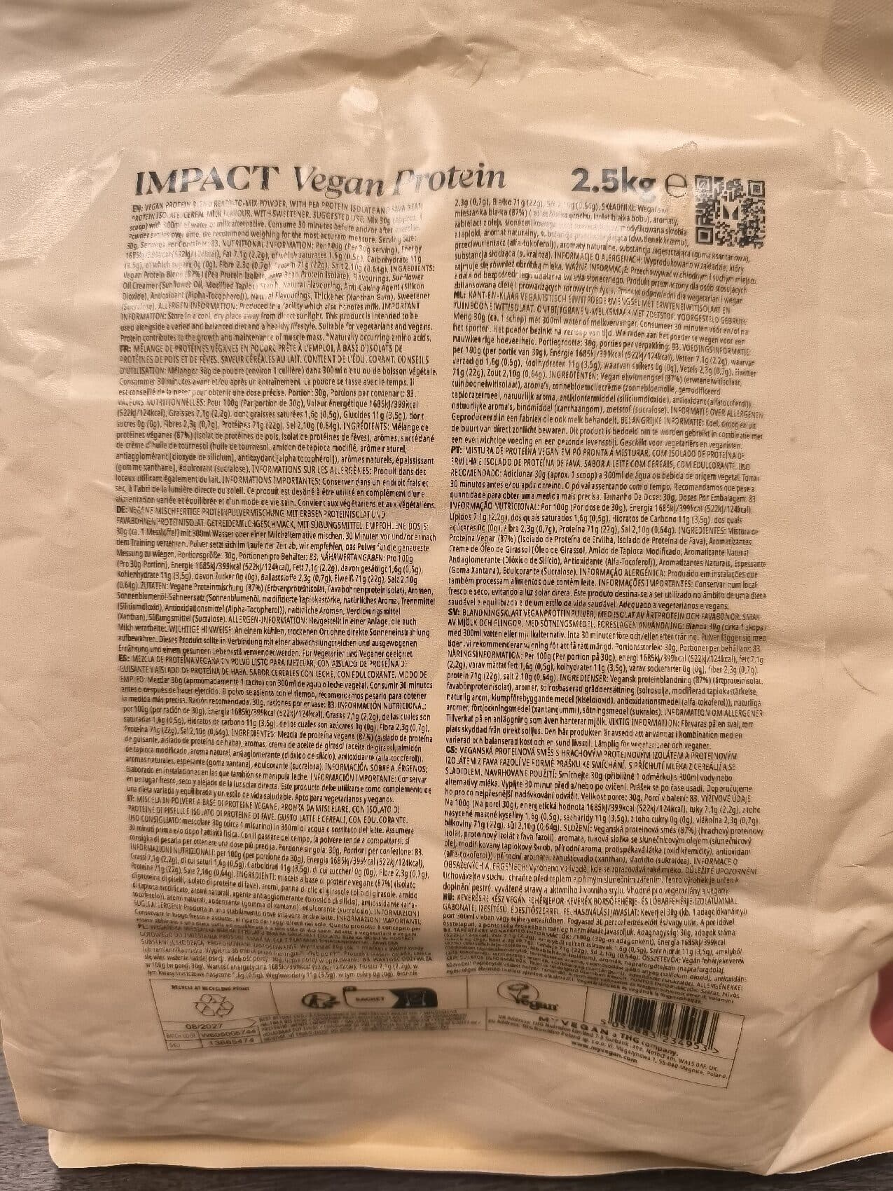 MyVegan Vegan Protein Blend Cereal Milk packshot