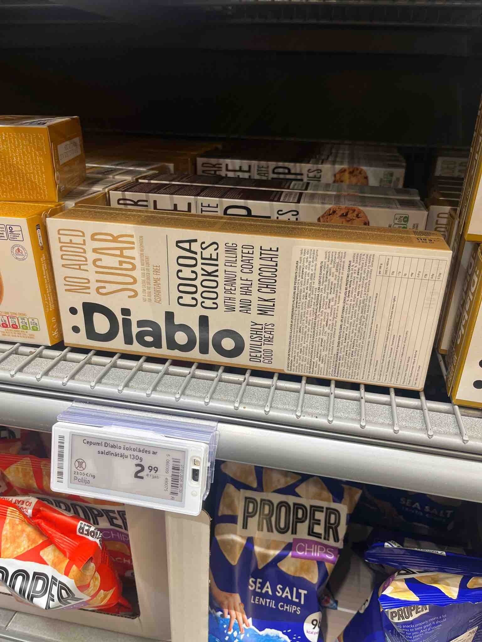 Diablo No Added Sugar Cocoa Cookies packshot