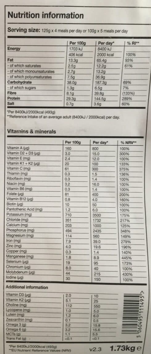 Huel Mint-Chocolate (powder v2.3) packshot