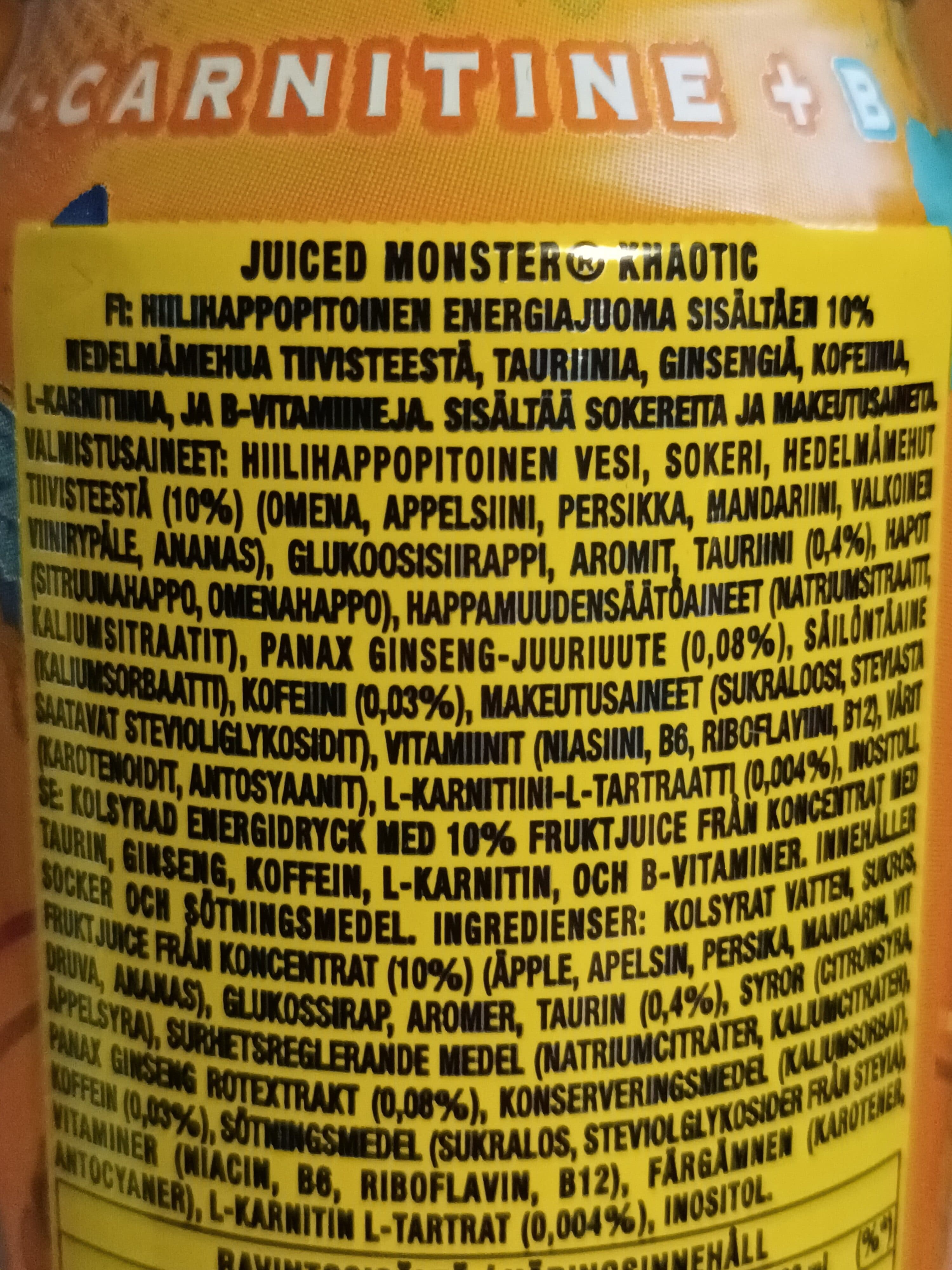 Monster Juiced Khaotic packshot
