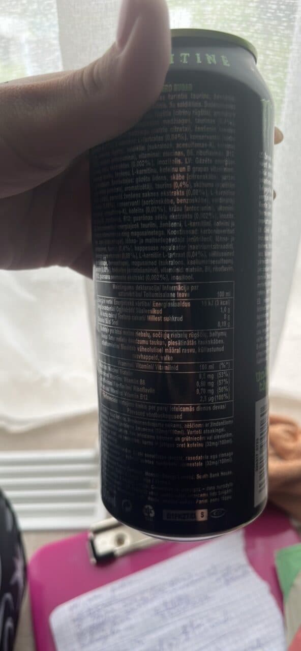 Monster Monster Energy Zero Sugar packshot