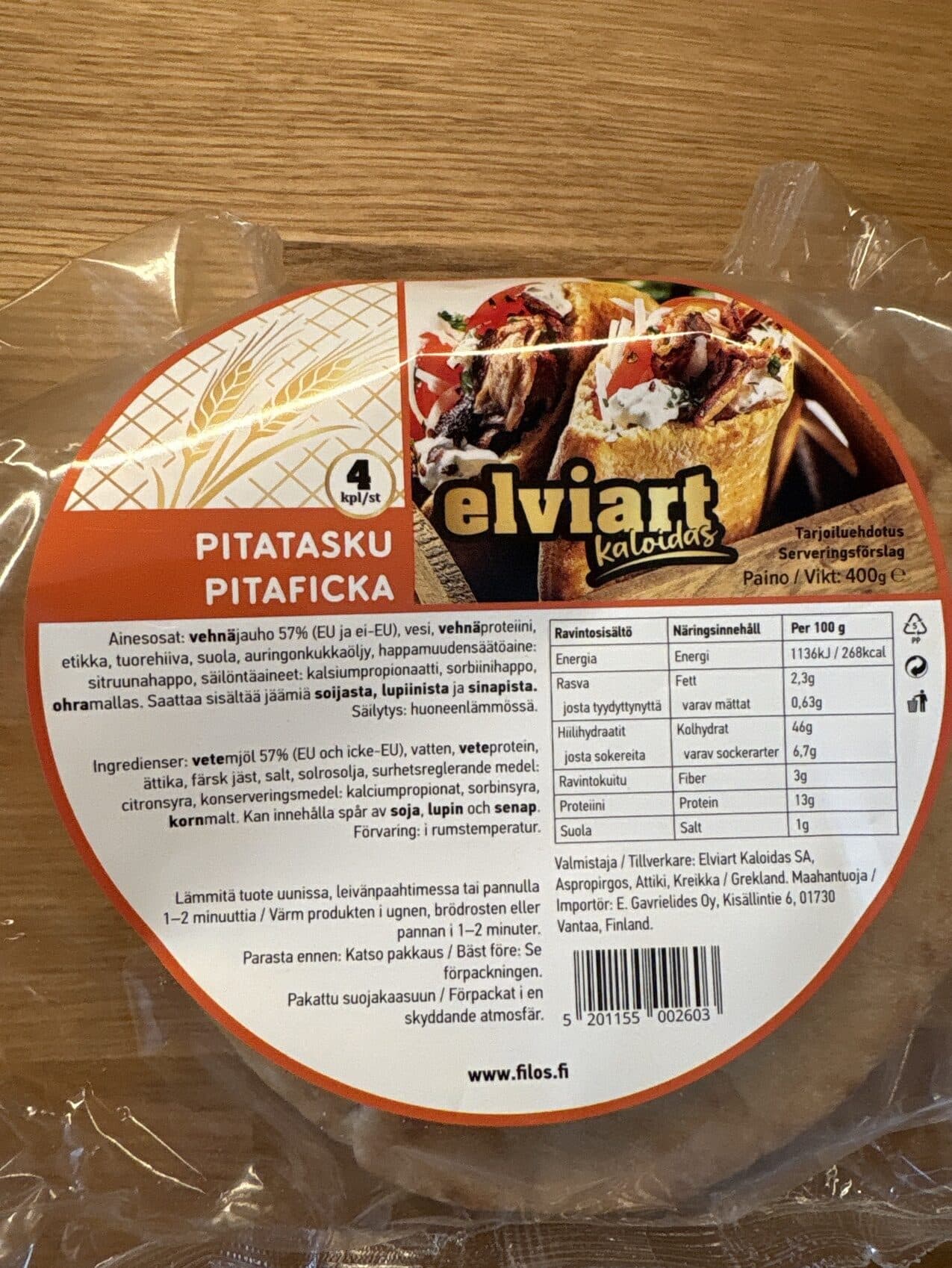 Elviart Pitatasku packshot