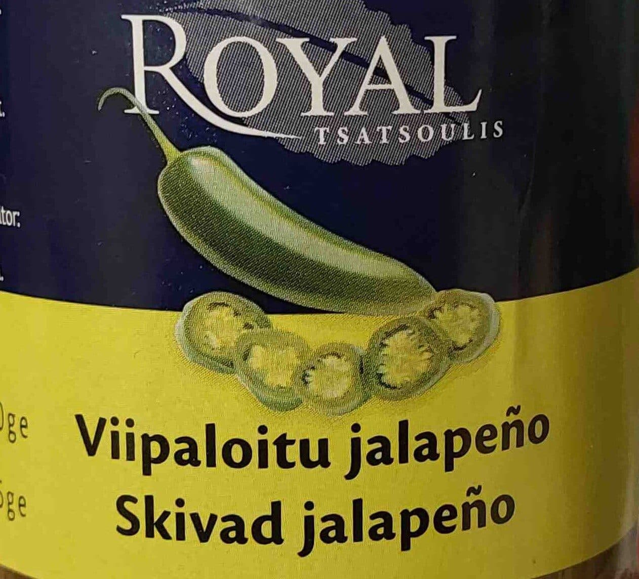 Royal Viipaloitu jalapeño packshot