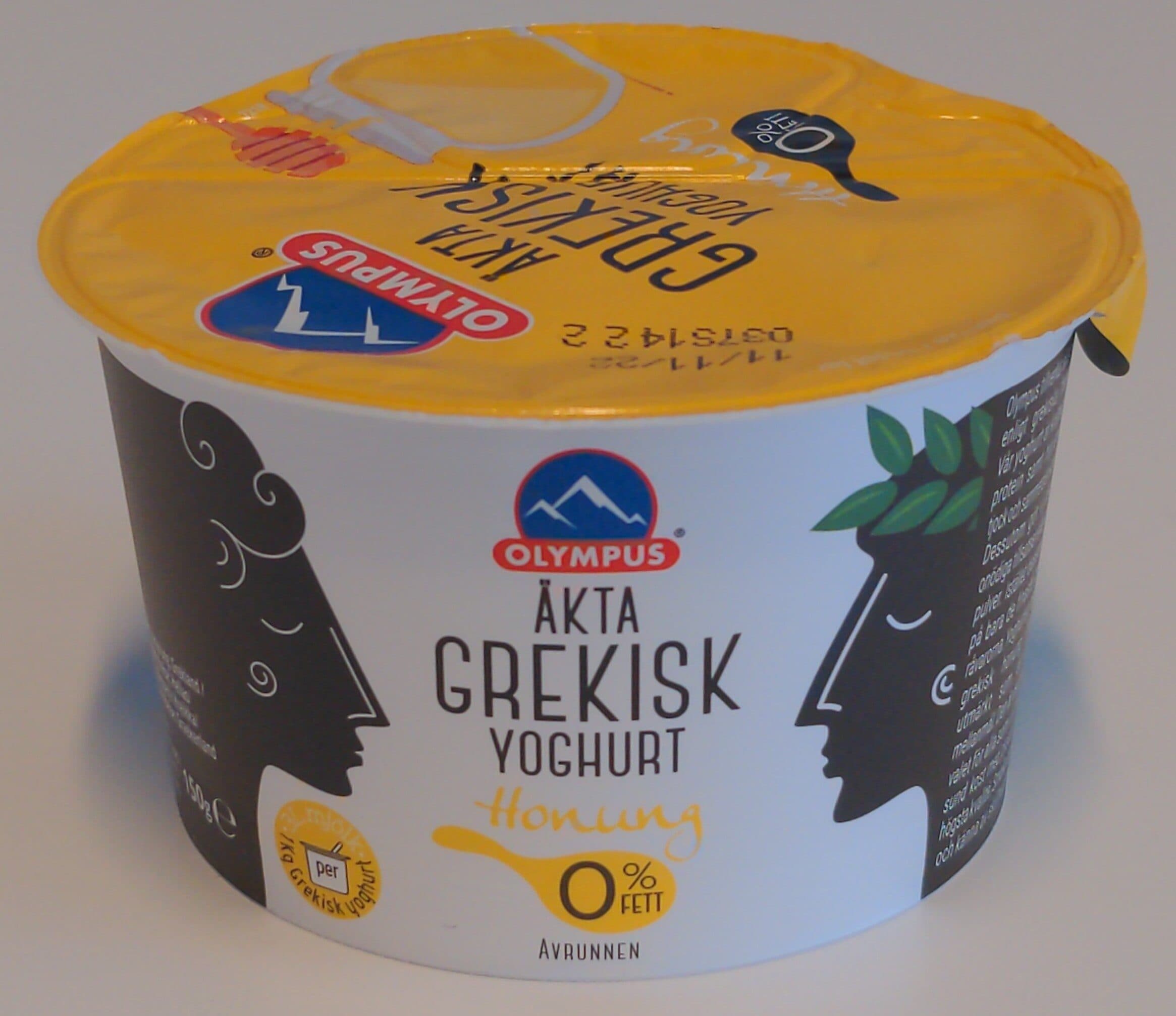 Olympus Rasvaton aito kreikkalainen jogurtti hunajan kanssa packshot