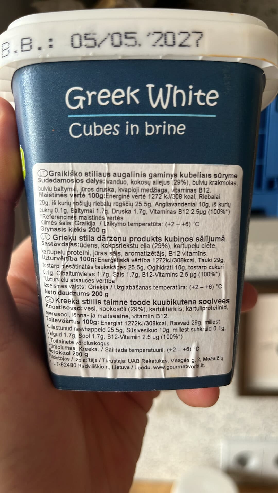 Gusto Greek White Cubes in brine packshot